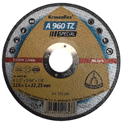 Disco de Corte Inoxidable Klingspor 4 1/2