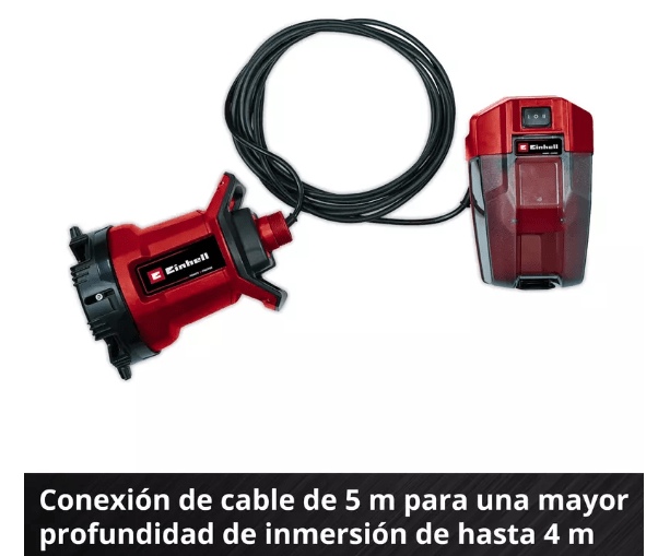 Bomba de Agua Einhell Sumergible agua sucia inalámbrica SIN BATERIAS2