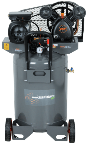 Compresor de Aire Gladiator 100L 2HP Vertical2