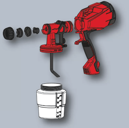 Pistola Pintura Einhell Electrica 400w | TC-SY 400 P4