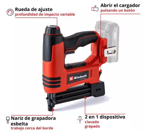 Corchetera Inalambrica Einhell 18V | TE-CN 18 Li Solo4