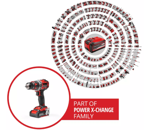 Taladro Inalambrico Einhell 18V Percutor 50Nm KIT | TE-CD 18/50 Li3