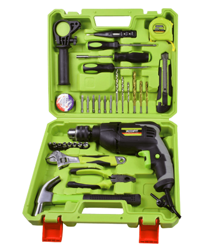 Taladro Electrico Kit Xcort 710w Kit2