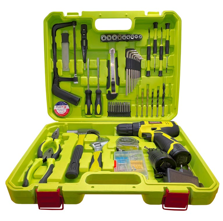 Taladro Inalambrico Xcort 12v 2bat Kit 52pz2