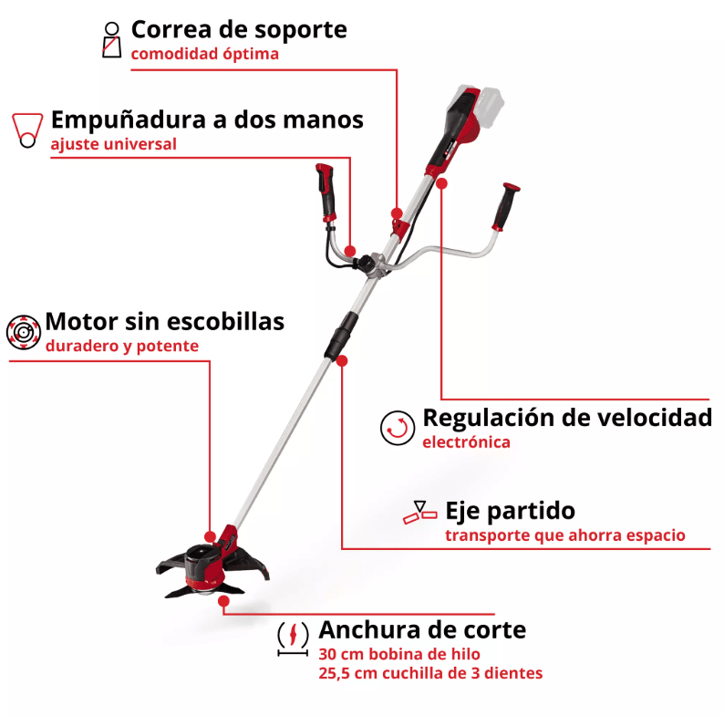 Orilladora Inalambrica Einhell 36V (2x18V) | AGILLO2