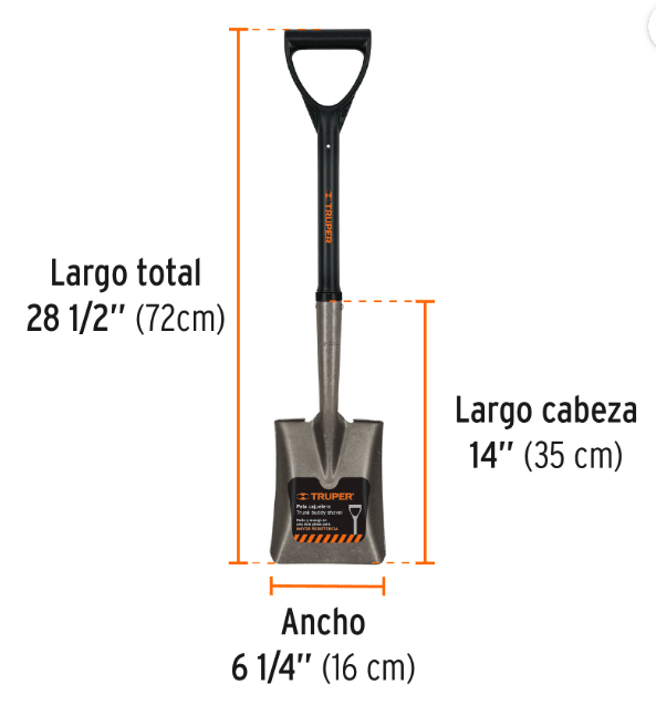 Pala Truper Cuadrada | TR-BYFC3
