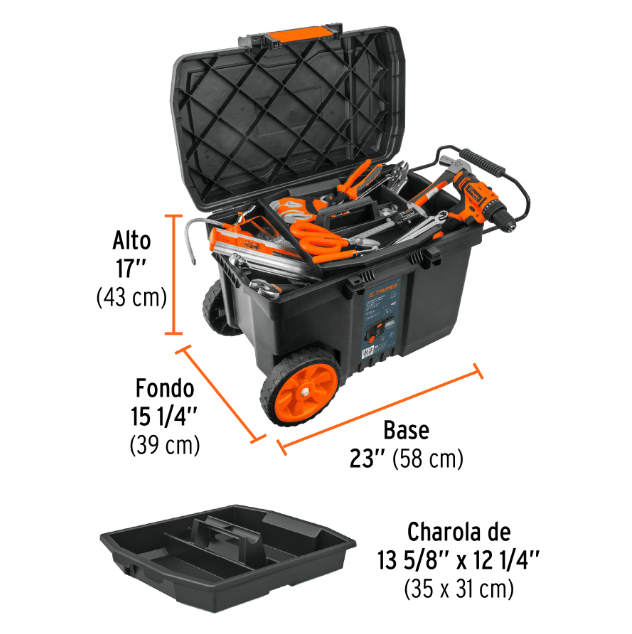 Caja de Herramienta Truper 57L | CHP-23R2