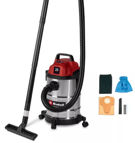 Aspiradora Electrica Einhell 20 Litros 1250w Metalica | TC-VC 2045 S1