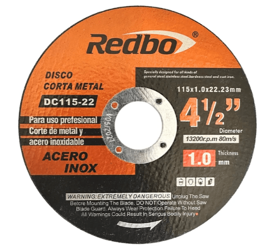 Disco de Corte Inox Redbo 4 1/2 x 1 | DA00011