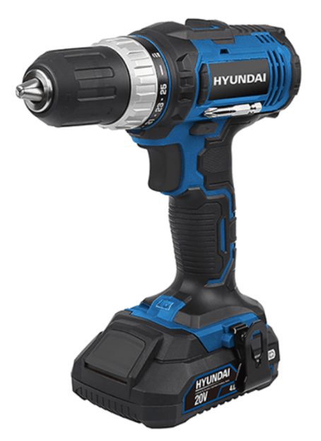 Taladro Inalambrico Hyundai 20v 2bat 35Nm Maleta | 82HYD777-1S1