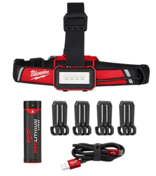 Linterna Milwaukee Recargable de Cabeza Bajo Perfil Redlithium USB | 2115-251