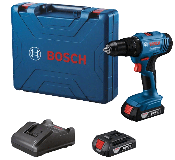 Taladro Inalambrico Bosch 18V Percutor 2Bat2Ah | GSB 183 Li1