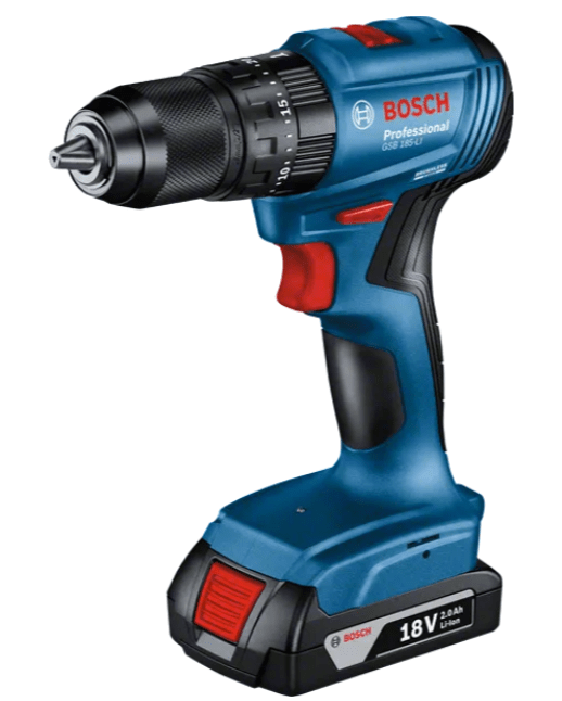 Taladro Inalambrico Bosch 18V Percutor 2Bat2Ah | GSB 185 Li2