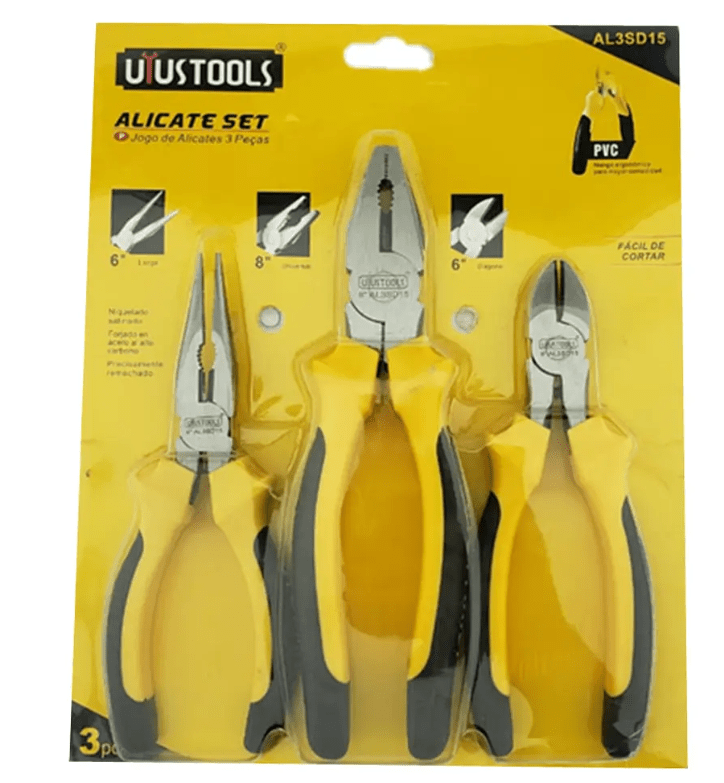 Juego Alicates Uyustools 3 Piezas | AL3SD151