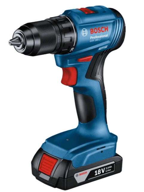 Taladro Inalambrico Bosch 18V 1Bat2.0Ah Cargador Maleta | GSR 185-Li1