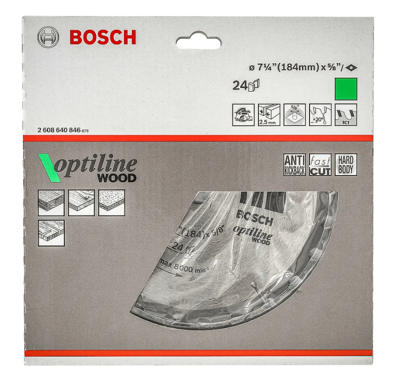 Disco de Corte Bosch Madera 7 1/4