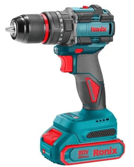 Taladro Inalambrico Ronix 20V 13mm 2Bat2Ah | 86701