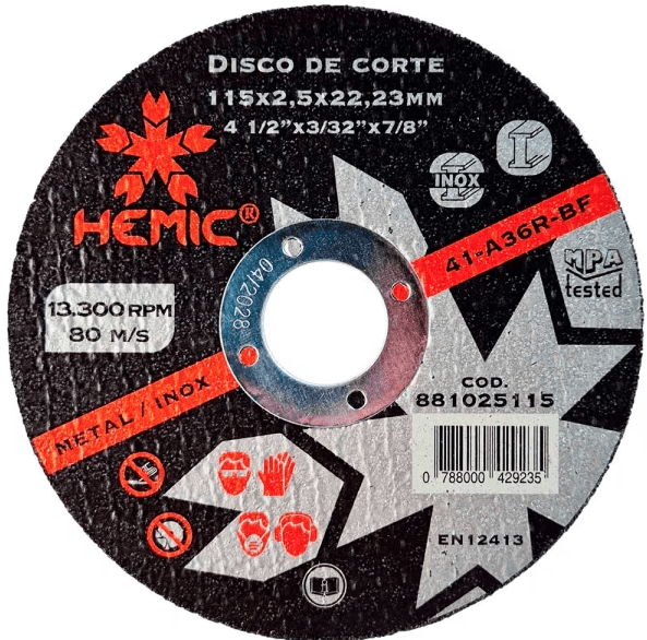 Disco de Corte Hemic 4 1/2 x 2.5 | 8810251151