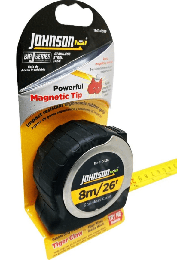 Cinta Metrica Johnson 8m Magnetica | 1840-00262