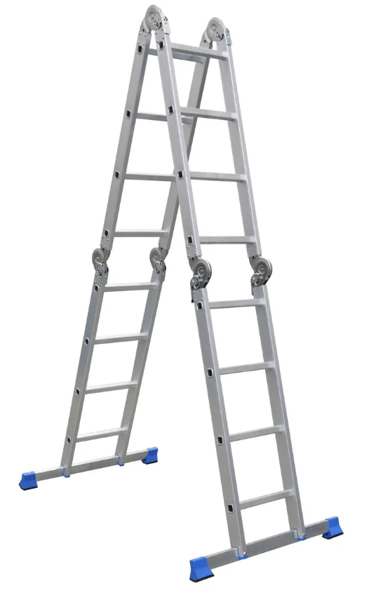 Escalera Articulada Aluminio 4x4 16 Peldaños | AMD0116D2