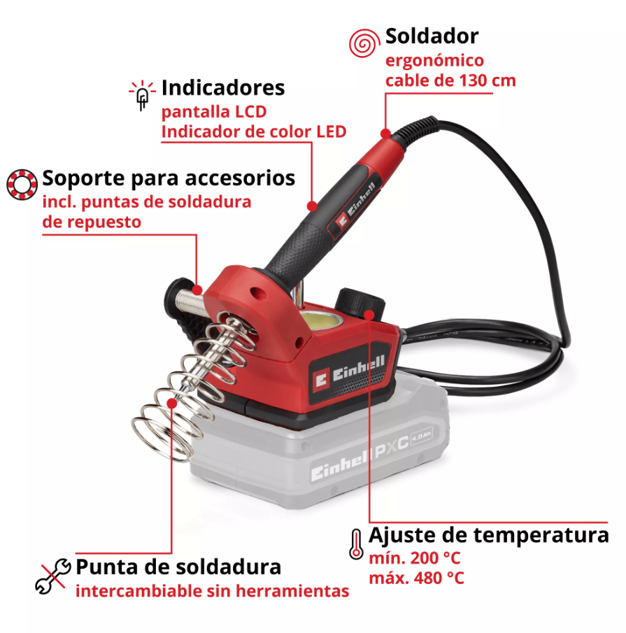 Cautin Einhell Inalambrico 18V S/B | TE-SI 184