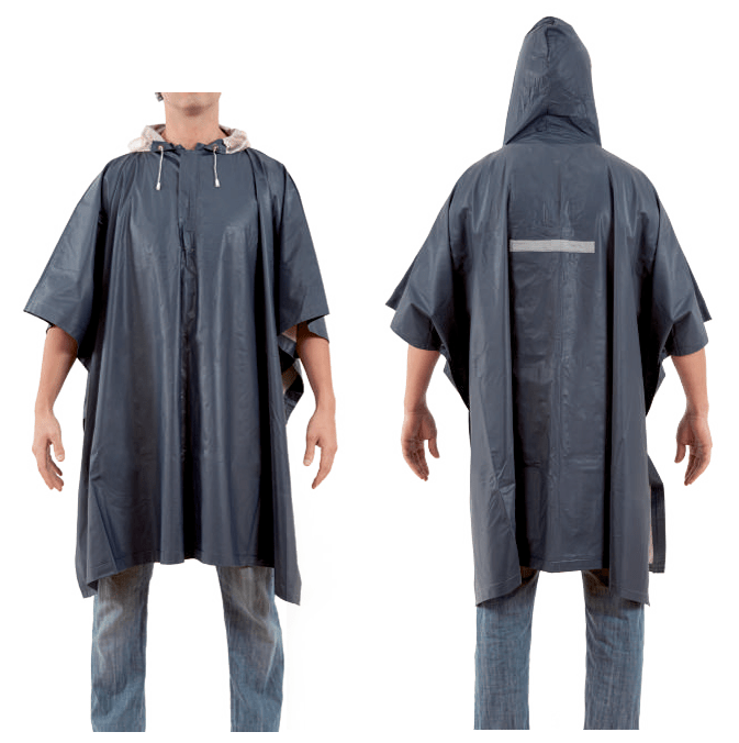 Poncho Impermeable Capa de Agua PVC con Gorro1