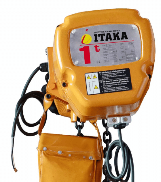 Tecle Electrico Itaka 1Tonelada 6M Industrial 220V con Trolley | MOD.EHCO13