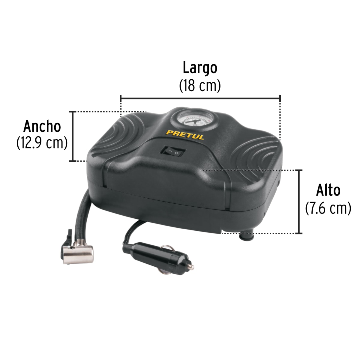 Compresor de Aire Pretul Portatil 12V | COMP-12P3
