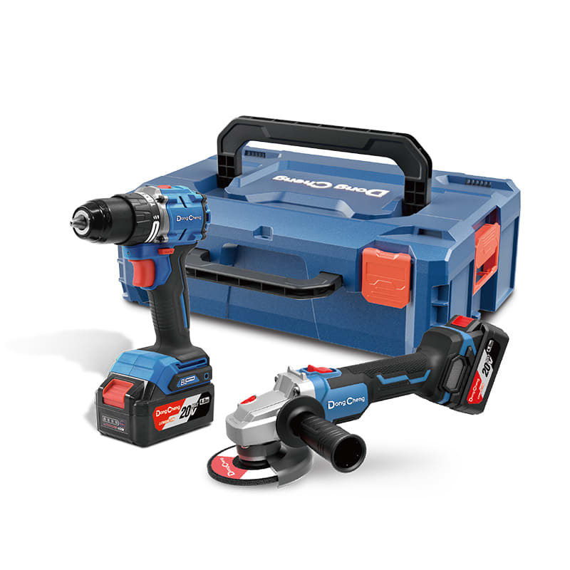 Kit Inalambrico DongCheng Esmeril Angular 4 1/2