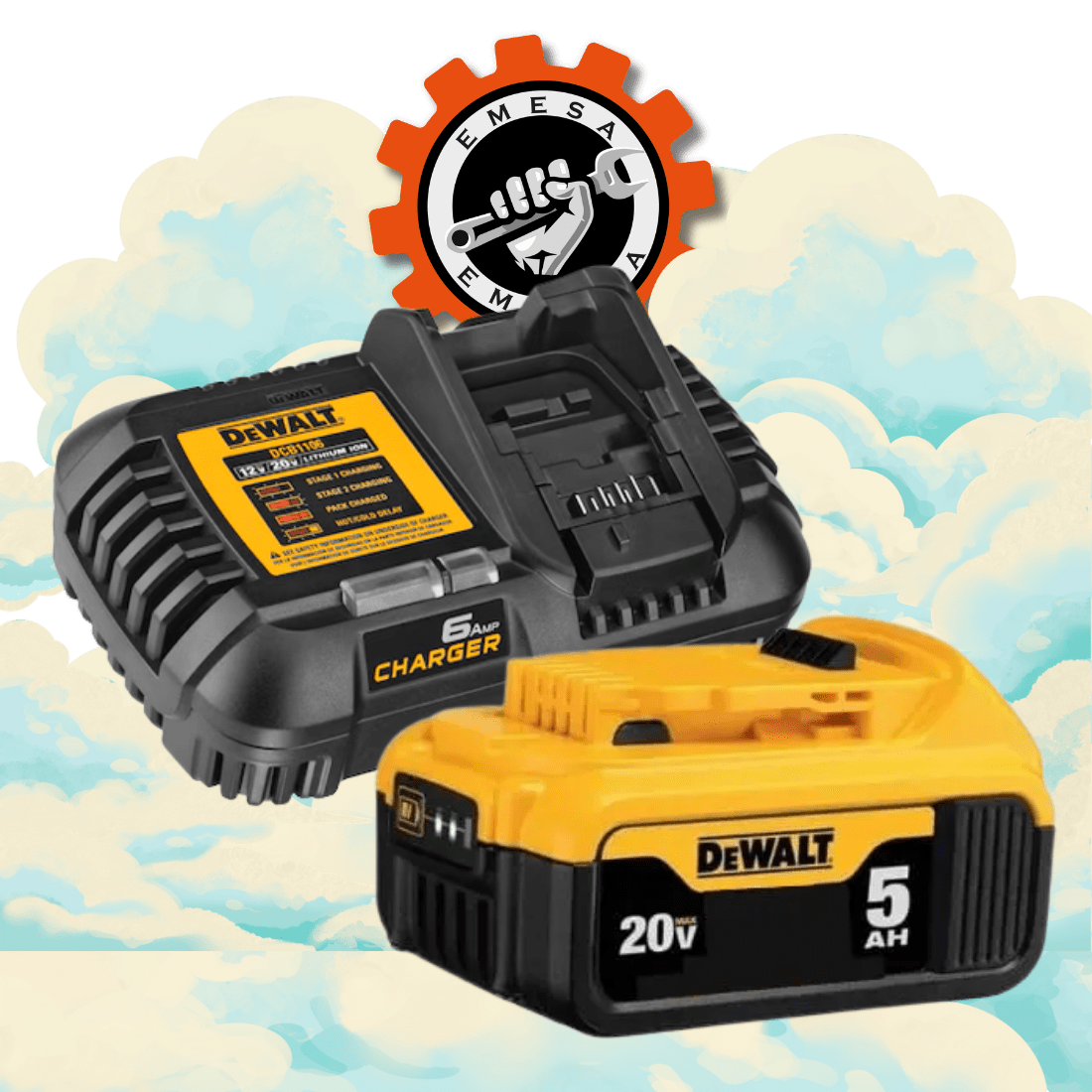 Pack Bateria DeWalt 5.0Ah + Cargador1