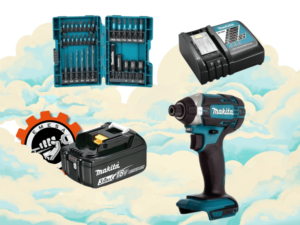 PACK Atornillador Makita 18V + Brocas + 1B3Ah + Cargador | DTD152Z-11