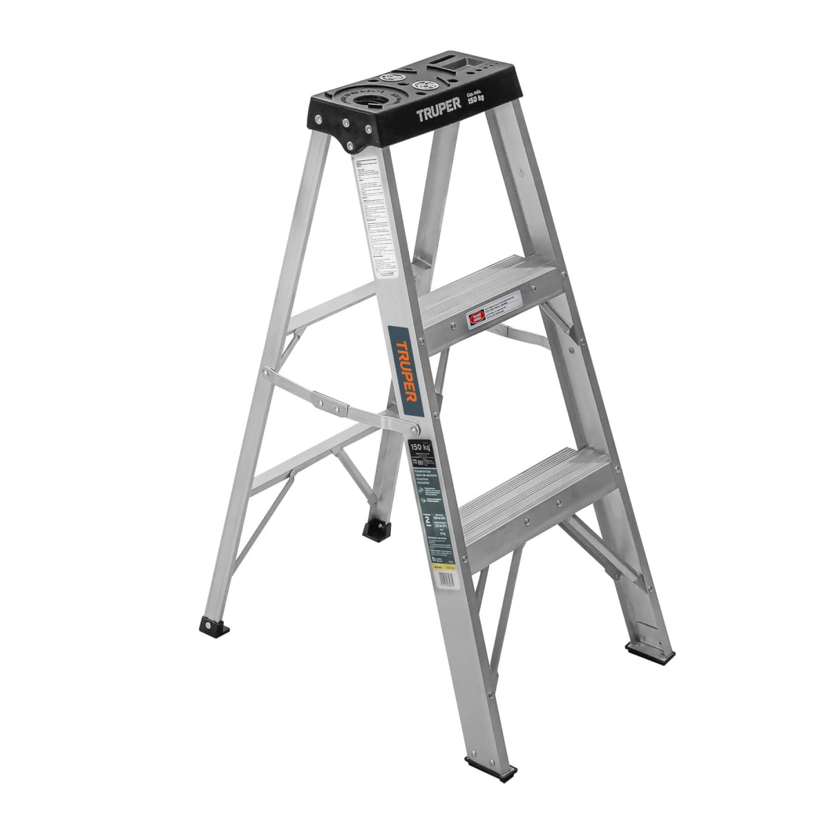 Escalera Truper 2 Peldaños + Base | 167401
