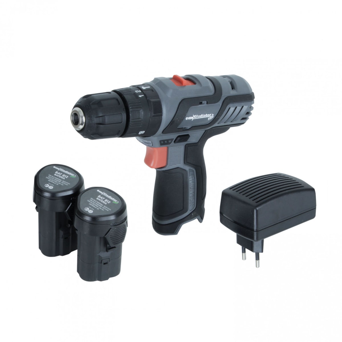 Taladro Inalambrico Gladiator 10mm 12v 2B2Ah | TP810/12k2