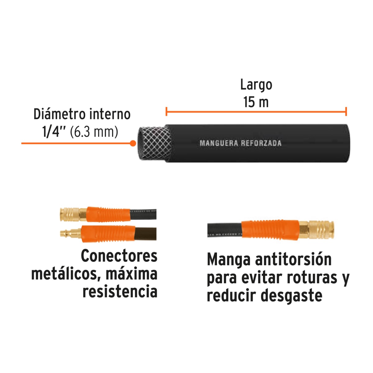 Manguera de Aire Truper 1/4