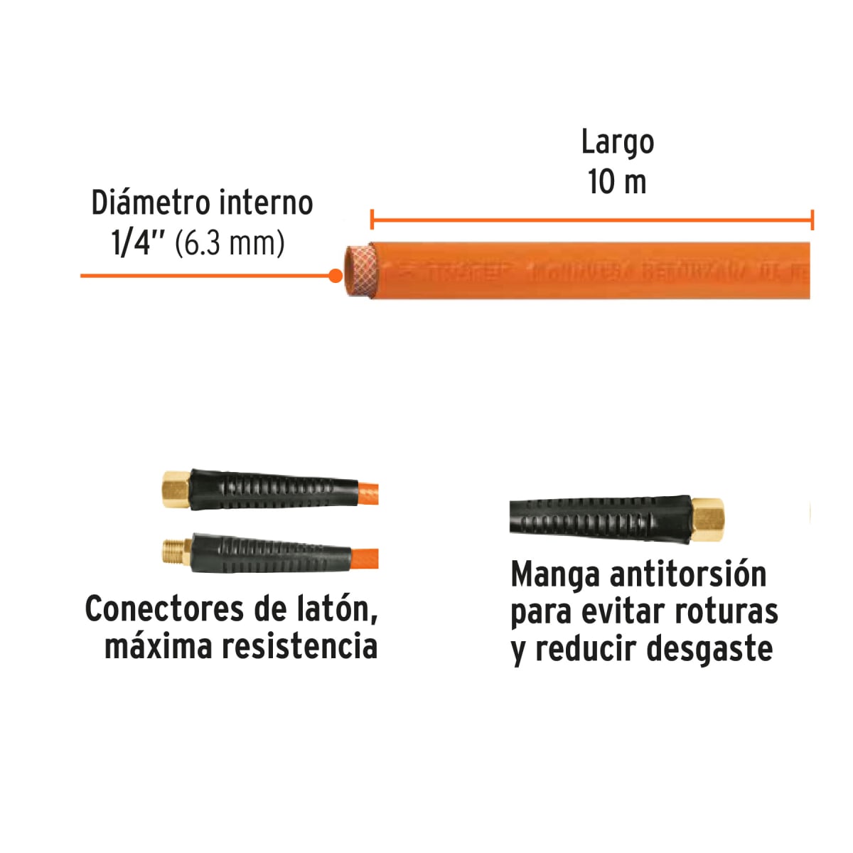 Manguera de Aire Truper 1/4