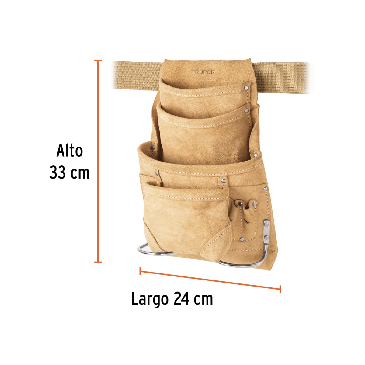Coleto Carpintero Truper 12 Compartimentos | POHE-12C2