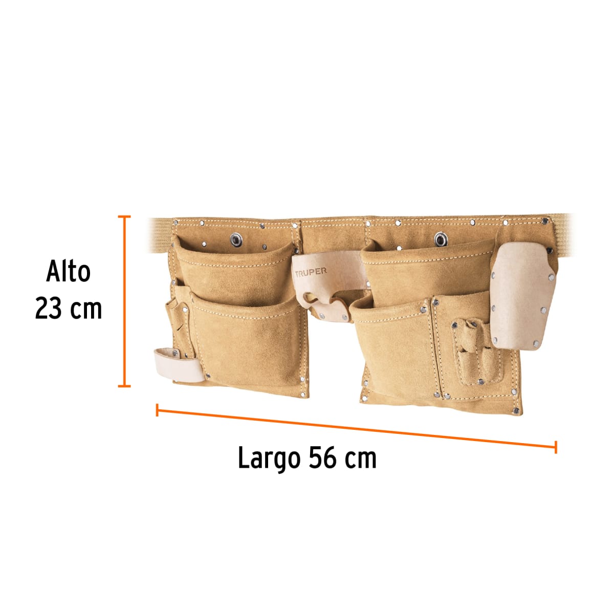 Coleto Carpintero Truper 13 Compartimentos Doble | POHE-13C2