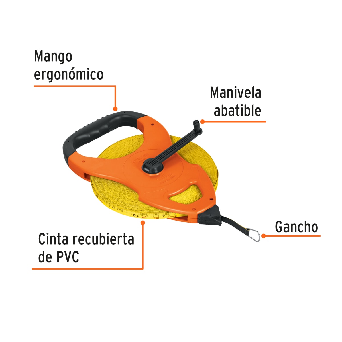 Cinta Metrica Truper 100 Metros | TFC-100ME2