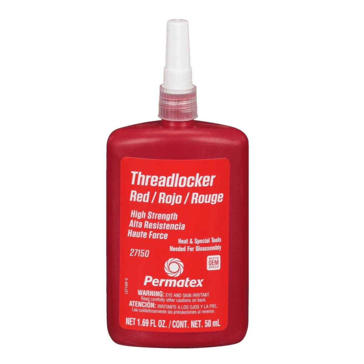 Trabapernos Permatex Alta Resistencia Rojo 50mL | 271501