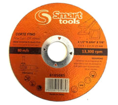 DISCO DE CORTE ACERO/Ac. INOXIDABLE 4.5''X1 MM #A-60 R SUPRA