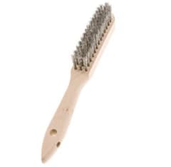 ESCOBILLA ALAMBRE ACERO 3 HILERAS CON MANGO (100.031)