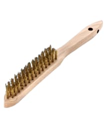 ESCOBILLA LATON ONDULADO BRONCE C/MANGO 3 HILERAS (107.331)