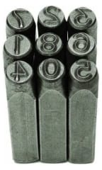 Juego De Números De Golpe 10 Mm.