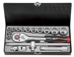 Juego de Dados []1/2'' 10-32 Mm 16Pzs Hexagonal (4162-5)