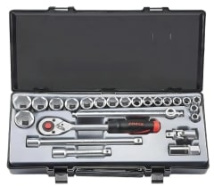 Juego de Dados Hexagonales C/redondo 1/2'' 5/16''-1.1/4'' (4246s)