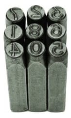 Juego De Números De Golpe 6 Mm