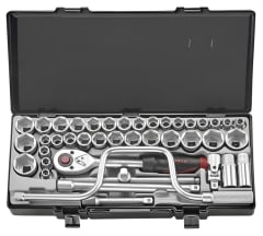 Juego Dados Hexagonal []1/2''  Mm/puLG. 41 Pzs (4412-5)