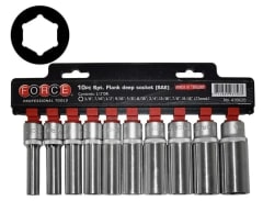 Juego de Dados largos Hexagonales []1/2'' 3/8''-15/16'' (4106ds)