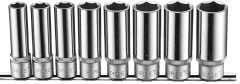 Juego Dados []1/2'' 13-24mm. Largo Hexagonales (4082)