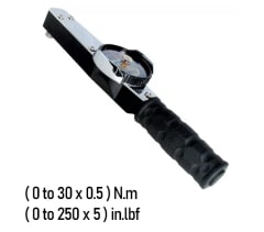 LLAVE TORQUE []3/8''  DE  0-250 LB/PULG. 0- 30NM CON RELOJ (2502LDIN)